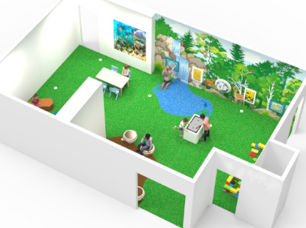 projekt pokoju dziecinnego z grami ściennymi podłoga do zabawy epdm i dekoracja ściany forex